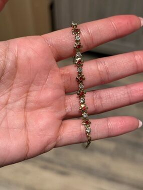 Vintage Avon Floral Anklet